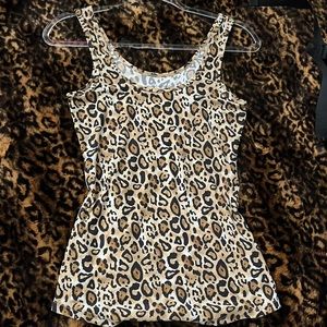 Cheetah Print Tank Top